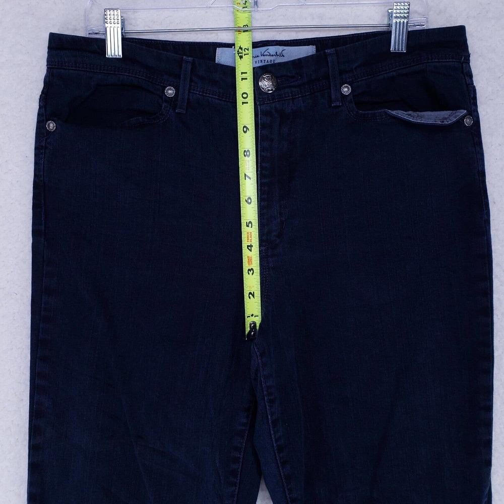 Gloria Vanderbilt Jeans Womens Size 14 Dark Blue Wash Sophia Vintage Pants - Picture 3 of 11